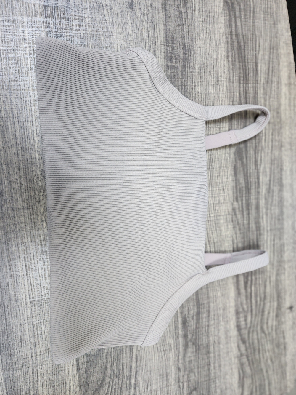 Offline By Aerie Light Gray Ribbed Bralette - Size Medium